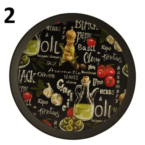Okrągła taca dekoracyjna plastikowa 36cm | HMN428 Okrągła taca dekoracyjna plastikowa 36cm | HMN428
