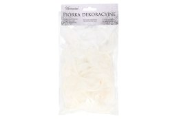 Piórka dekoracyjne BIAŁE 5g