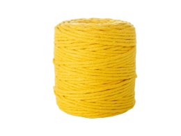 Sznurek bawełniany żółty 5mm x 100m