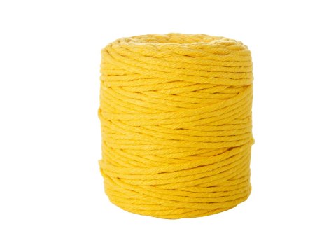 Sznurek bawełniany żółty 5mm x 100m Sznurek bawełniany żółty 5mm x 100m