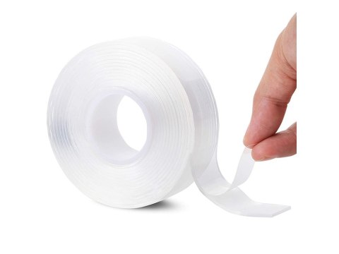 Taśma dwustronna przezroczysta nano tape mocna 1m Taśma dwustronna przezroczysta nano tape mocna 1m