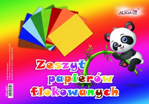 Zeszyt papierów flokowanych 17x25cm Zeszyt papierów flokowanych 17x25cm