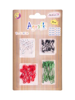 Agrafki 36szt. mix