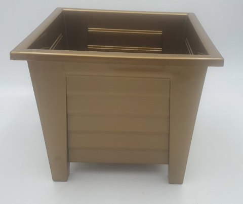 Doniczka kwadrat 21cm złota Doniczka kwadrat 21cm złota
