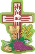 Emblemat na Boże Ciało, Komunia św. 30 x 48 cm - 10 szt Emblemat na Boże Ciało, Komunia św. 30 x 48 cm - 10 szt