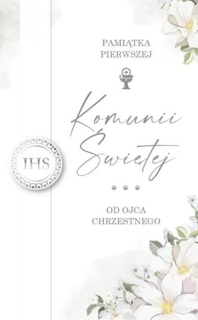 Karnet Komunia Od Ojca Chrzestnego LUX-83 Karnet Komunia Od Ojca Chrzestnego LUX-83