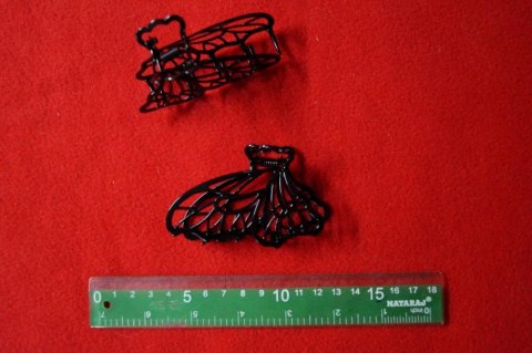 Klamra czarna Motyl 12 szt Klamra czarna Motyl 12 szt
