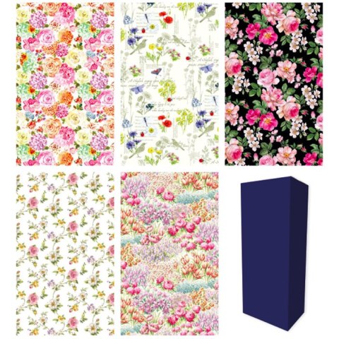 Papier ozdobny 0,7 x 2m Kwiaty Set 32 Papier ozdobny 0,7 x 2m Kwiaty Set 32
