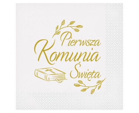 Serwetki 20szt KOMUNIA 33x33cm PW-SKBB Serwetki 20szt KOMUNIA 33x33cm PW-SKBB