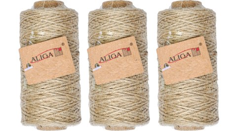Sznurek jutowy śr.1,5mm x 100m. 3szt. | SZJ-2329 Sznurek jutowy śr.1,5mm x 100m. 3szt. | SZJ-2329