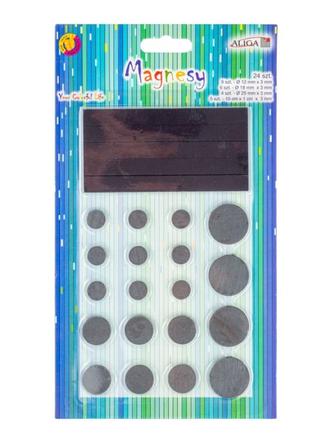 Zestaw magnesów 24szt. MAG-3478 Zestaw magnesów 24szt. MAG-3478