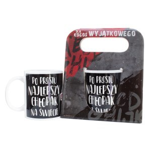 Kubek ceramiczny w ozdobnym opakowaniu "Po prostu Najlepszy Chłopak na świecie" Kubek ceramiczny w ozdobnym opakowaniu "Po prostu Najlepszy Chłopak na świecie"