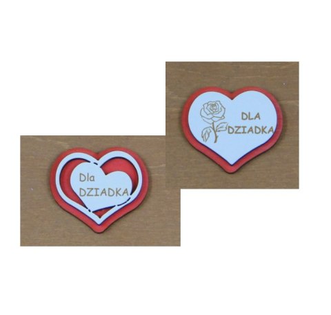 Magnesy 5szt. na lodówkę drewniane dziadek 5cm. Magnesy 5szt. na lodówkę drewniane dziadek 5cm.