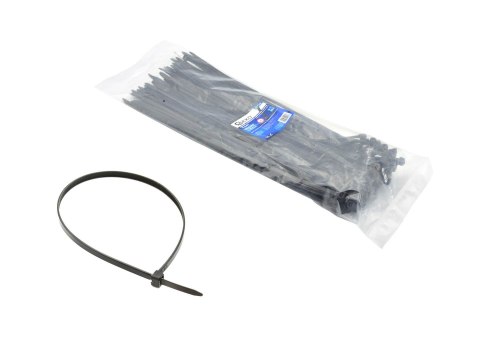 Opaski zaciskowe nylonowe czarne 200x2.5mm UV 100szt. Opaski zaciskowe nylonowe czarne 200x2.5mm UV 100szt.