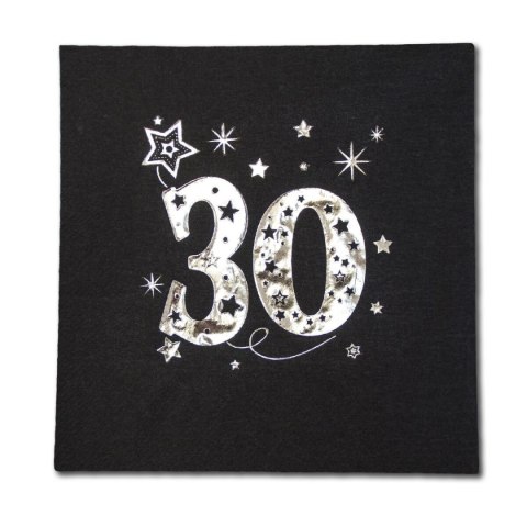 Serwetka 33x33 30-stka (N) czarna SR Serwetka 33x33 30-stka (N) czarna SR