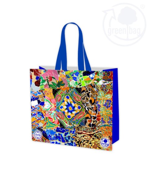 Torba na zakupy laminowana GAUDI duża 40x35x18cm Torba na zakupy laminowana GAUDI duża 40x35x18cm