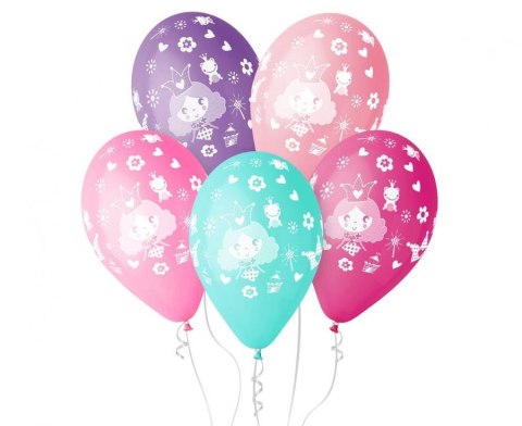 Balony 5szt KSIĘŻNICZKI 12'' GD-KS1 Balony 5szt KSIĘŻNICZKI 12'' GD-KS1