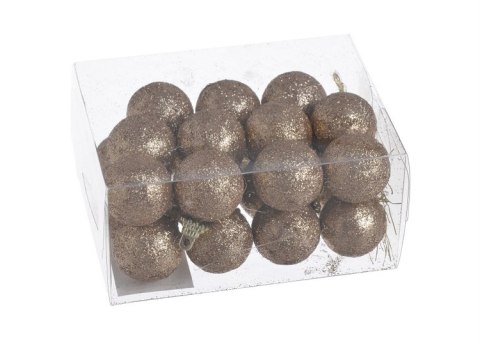 Bombki brokat 3cm 24szt. ZŁOTO 158CAN3-24/PCV_03 Bombki brokat 3cm 24szt. ZŁOTO 158CAN3-24/PCV_03