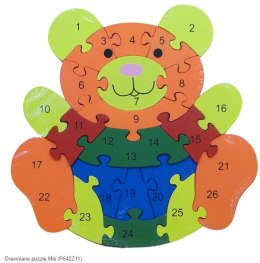 Drewniane puzzle Miś