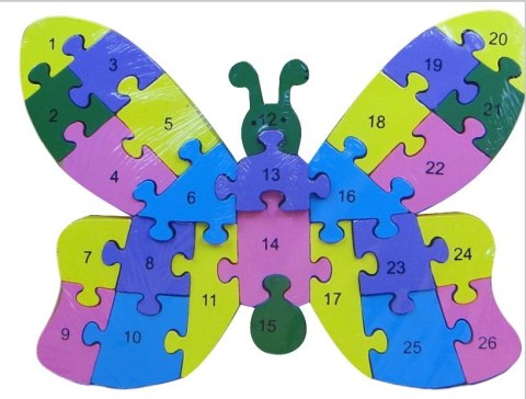 Drewniane puzzle Motyl Drewniane puzzle Motyl