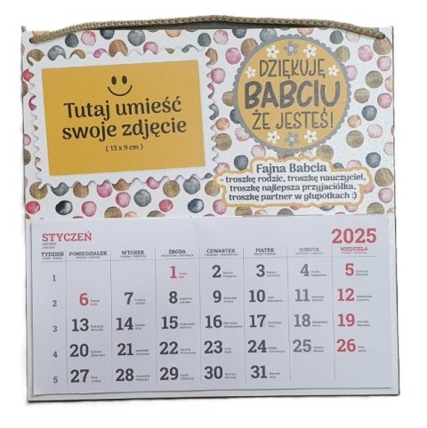 Kalendarz 2025 Dziękuję Babciu, że jesteś Kalendarz 2025 Dziękuję Babciu, że jesteś