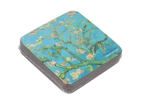 Komplet 6 podkładek korkowych - V. van Gogh Kwitnący Migdałowiec CARMANI | 830-0004 Komplet 6 podkładek korkowych - V. van Gogh Kwitnący Migdałowiec CARMANI | 830-0004