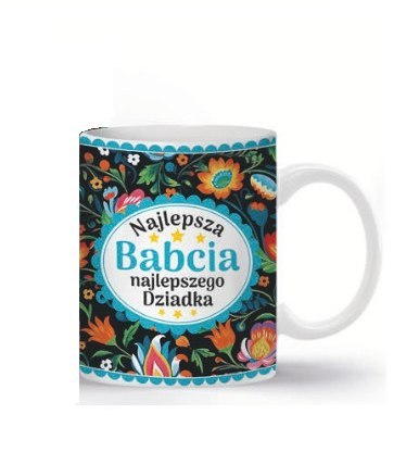 Kubek 300ml Najlepsza Babcia Najlepszego Dziadka | 3309-BD1B Kubek 300ml Najlepsza Babcia Najlepszego Dziadka | 3309-BD1B