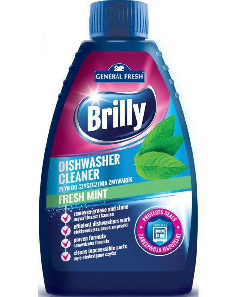Płyn do czyszczenia zmywarki miętowy Brilly 250ml Płyn do czyszczenia zmywarki miętowy Brilly 250ml