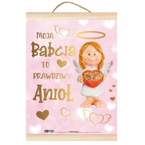 Pozłacany dyplom A4 " Moja Babcia to prawdziwy anioł" Pozłacany dyplom A4 " Moja Babcia to prawdziwy anioł"