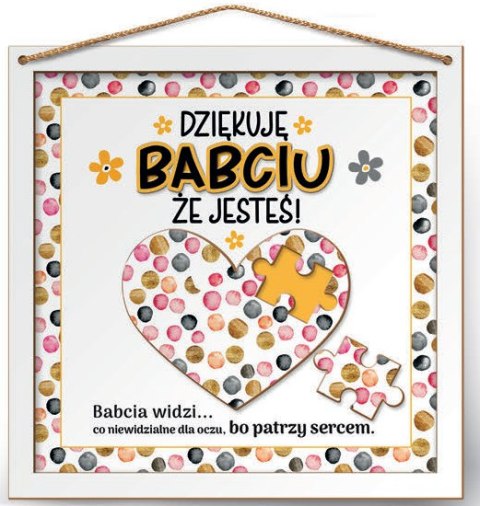 Ramka 22x22cm puzzle 3D Dziękuję Babciu że jesteś! Ramka 22x22cm puzzle 3D Dziękuję Babciu że jesteś!