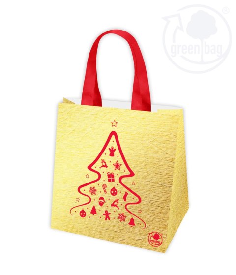 Torba PP 34X34X18cm CHOINKA ZŁOTA Torba PP 34X34X18cm CHOINKA ZŁOTA