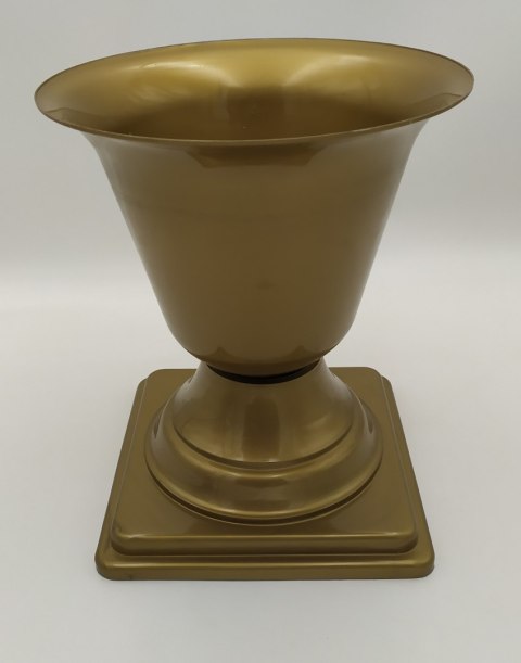 Wazon flakon gazon niski złoty 25cm Wazon flakon gazon niski złoty 25cm
