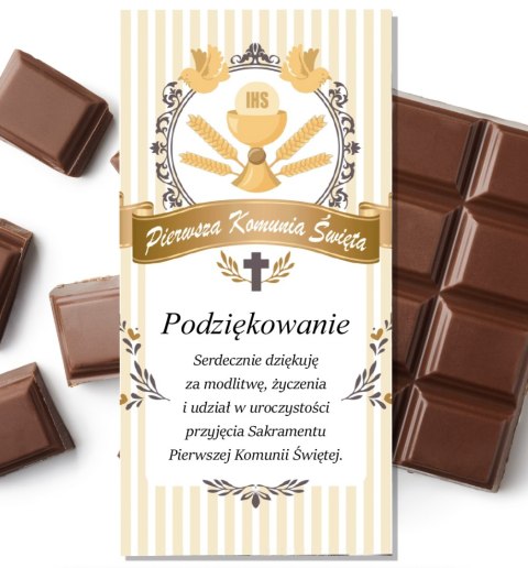 Czekolada okolicznościowa KOMUNIA PODZIĘKOWANIA Czekolada okolicznościowa KOMUNIA PODZIĘKOWANIA