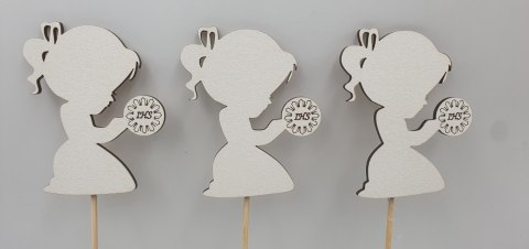 Pik 3szt. KOMUNIA ŚW. DZIEWCZYNKA IHS 8cm Pik 3szt. KOMUNIA ŚW. DZIEWCZYNKA IHS 8cm