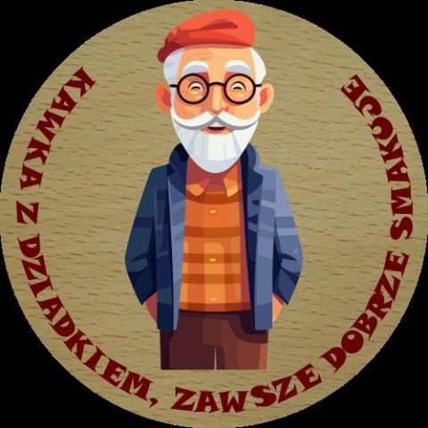 Podkładka drewniana dla Dziadka 9 cm. Podkładka drewniana dla Dziadka 9 cm.