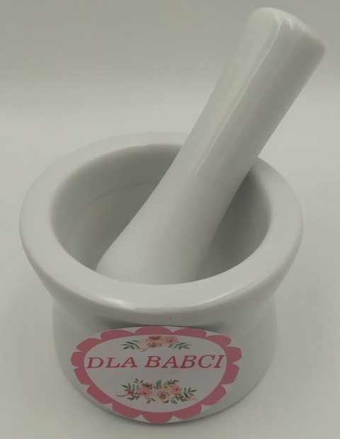Porcelanowy moździerz dla babci. BABCIA Porcelanowy moździerz dla babci. BABCIA