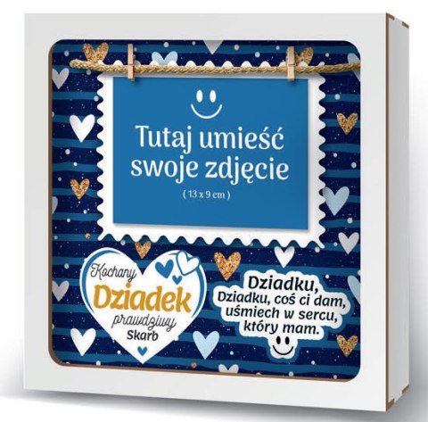 Ramka 20x20cm puzzle 3D Kochany Dziadek prawdziwy Skarb Ramka 20x20cm puzzle 3D Kochany Dziadek prawdziwy Skarb