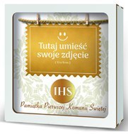 Ramka na zdjęcia przestrzenna 22 x 22cm I KOMUNIA ŚW IHS Ramka na zdjęcia przestrzenna 22 x 22cm I KOMUNIA ŚW IHS