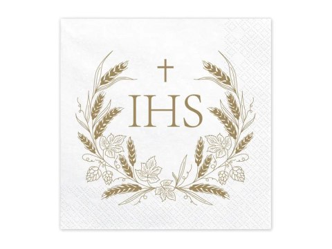 Serwetki IHS 33x33cm złoty | SP33-95-019 Serwetki IHS 33x33cm złoty | SP33-95-019