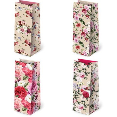 Torebki ozdobne 10szt. AL-2 KRAFT set 79 Romantic roses 12 x 37 x 11cm Torebki ozdobne 10szt. AL-2 KRAFT set 79 Romantic roses 12 x 37 x 11cm
