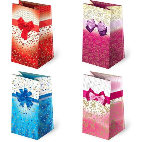 Torebki ozdobne 10szt. T-7L set 98 Kokardy Jasne 10 x 22 x 6 cm Torebki ozdobne 10szt. T-7L set 98 Kokardy Jasne 10 x 22 x 6 cm