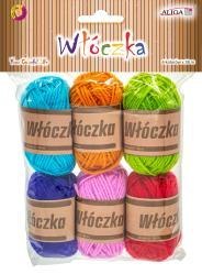 Włóczka dł. 38 m 6 szt. w mixie kolorystycznym WL-9410 Włóczka dł. 38 m 6 szt. w mixie kolorystycznym WL-9410