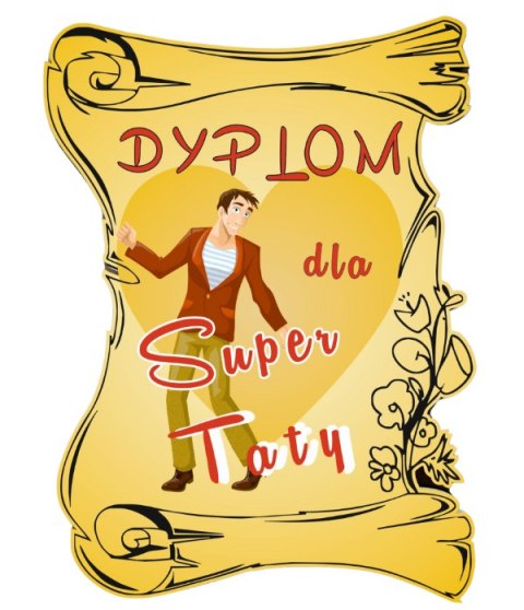 Dyplom dla Super Taty 17,5 x 13 P556W2 Dyplom dla Super Taty 17,5 x 13 P556W2