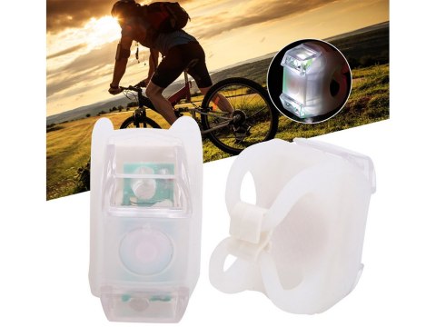Oświetlenie rowerowe lampki led przód tył 2 szt. 14399 Oświetlenie rowerowe lampki led przód tył 2 szt. 14399