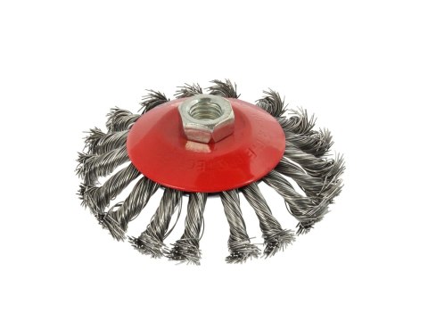 Szczotka druciana boczna pleciona 115mm M14 G00606 Szczotka druciana boczna pleciona 115mm M14 G00606
