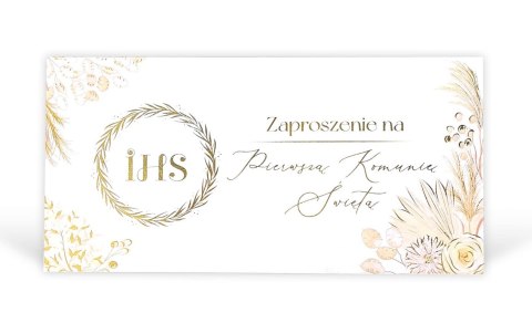 Zaproszenia DL Komunia nr. 44 - 10 szt Zaproszenia DL Komunia nr. 44 - 10 szt