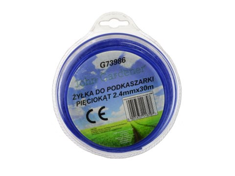 Żyłka do podkaszarki sześciokąt 2,4mm x 30m G73962 Żyłka do podkaszarki sześciokąt 2,4mm x 30m G73962