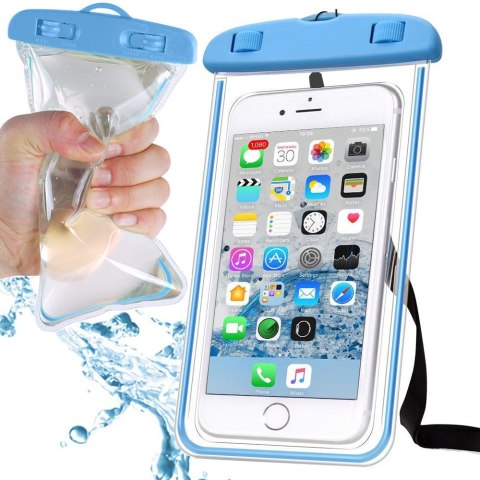 Etui wodoodporne pokrowiec na telefon basen plażę kajak case do telefonu niebieskie Etui wodoodporne pokrowiec na telefon basen plażę kajak case do telefonu niebieskie