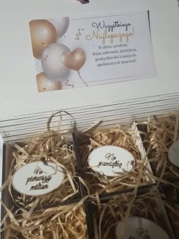 Kasetka duża dzielona kolor 18-nastka ELEGANT CHŁOPAK