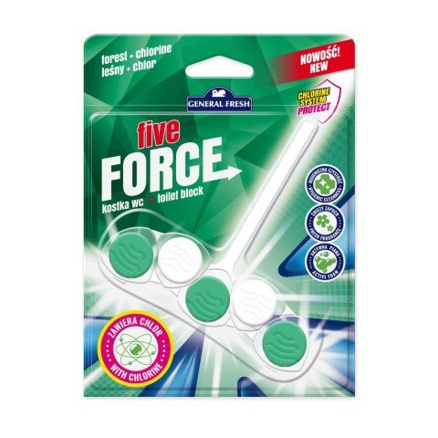 Kostka do Wc Five-Force 50g - General Fresh - Force - Las + Chlor Kostka do Wc Five-Force 50g - General Fresh - Force - Las + Chlor